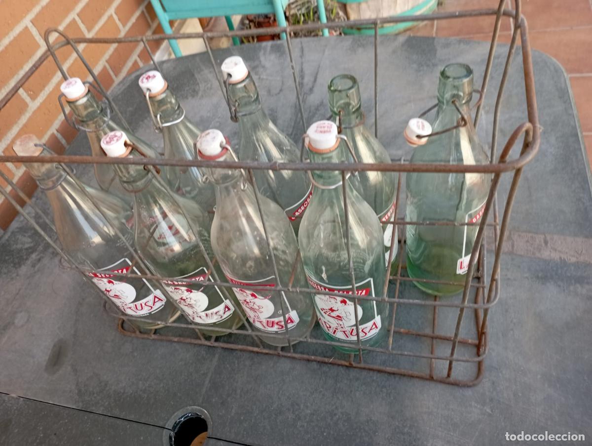 Botellas antiguas: CAJA GASEOSA LA PITUSA. - Foto 3