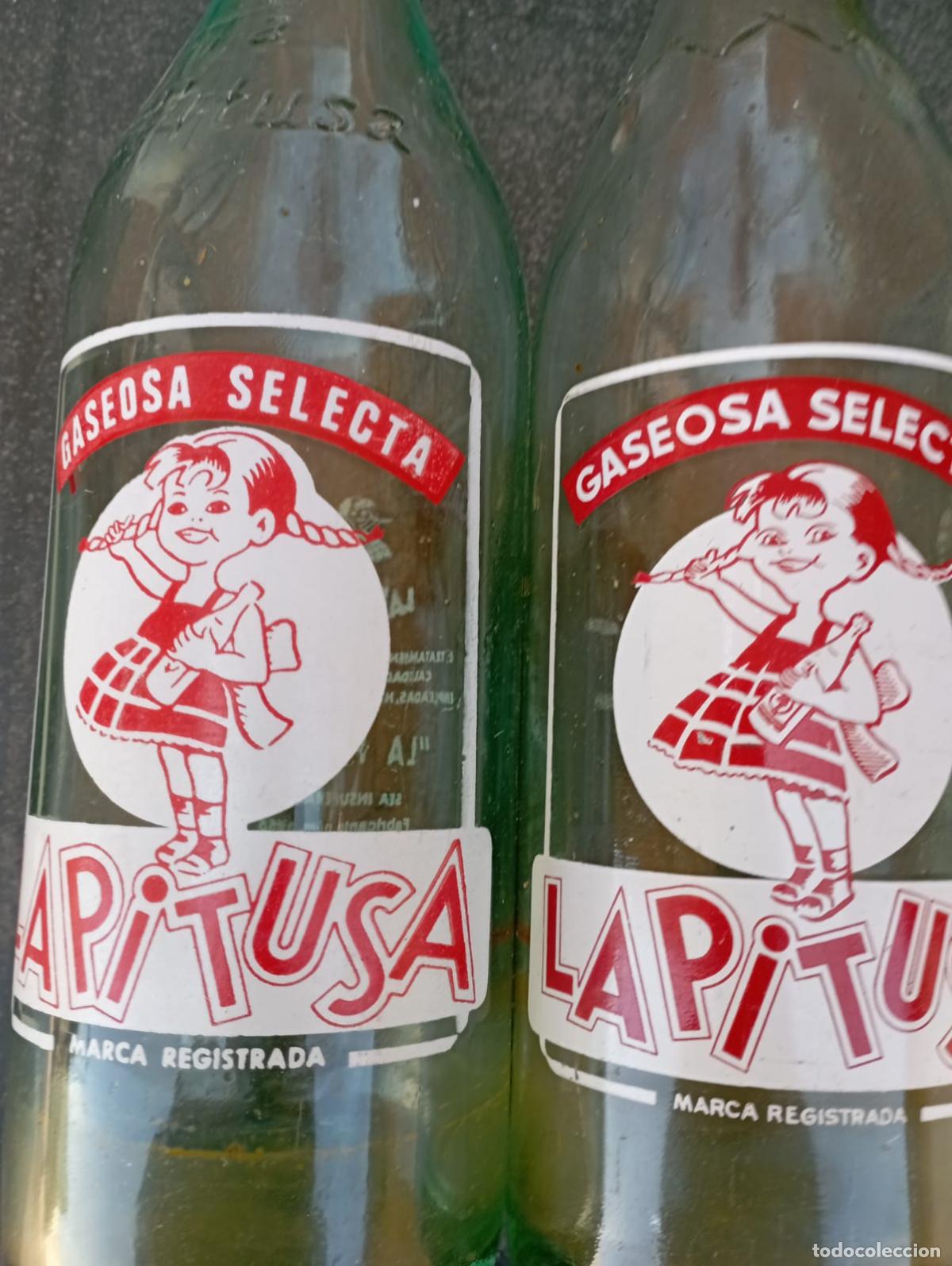 Botellas antiguas: CAJA GASEOSA LA PITUSA. - Foto 8