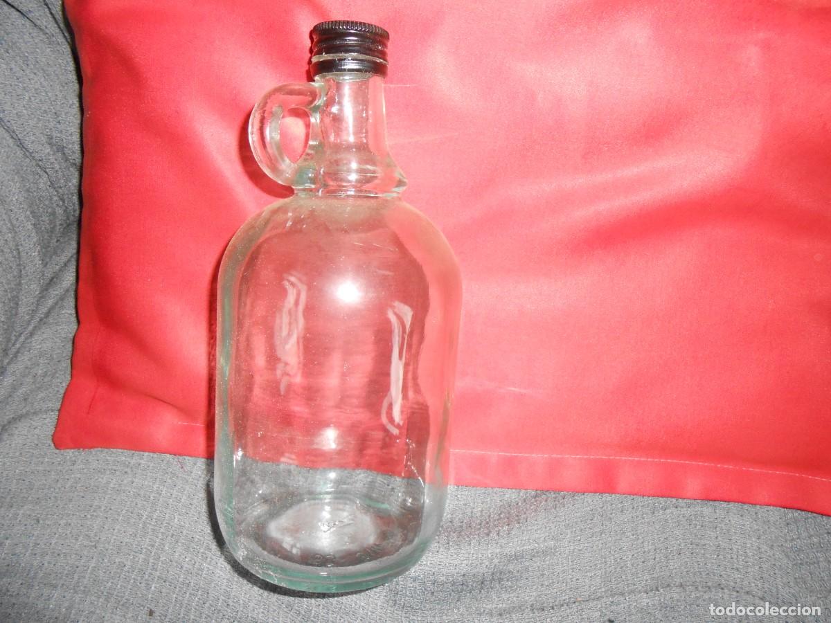 Botellas antiguas: Botella de Vidrio con Asa - Foto 2