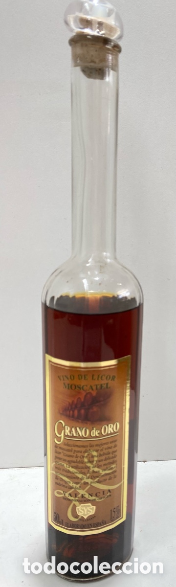Botellas antiguas: BOTELL&Iacute;N MOSCATEL GRANO DE ORO - Foto 2