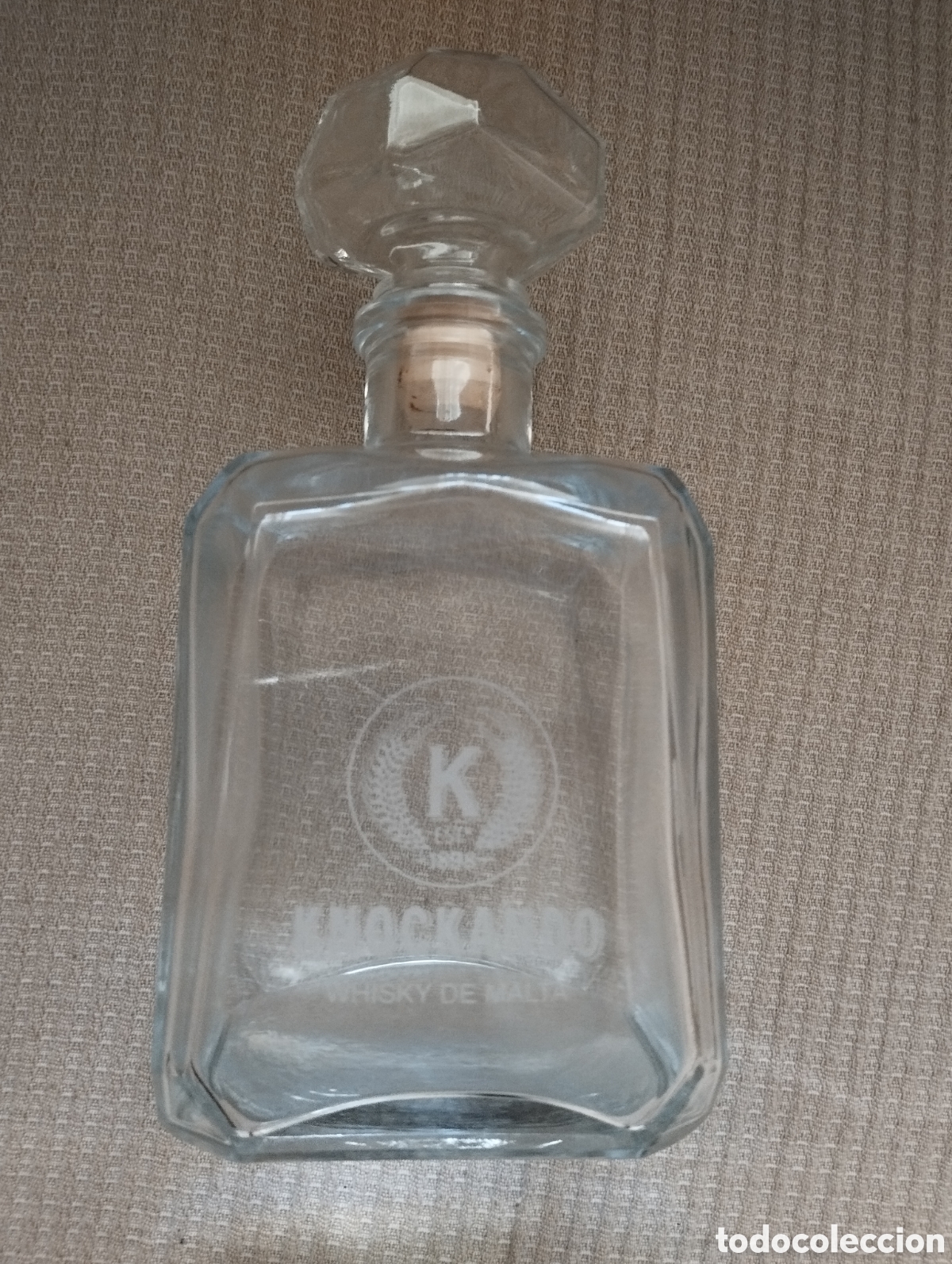 Botellas antiguas: BOTELLA DE WHISKY*KANOCKANDO * VACIA - Foto 1