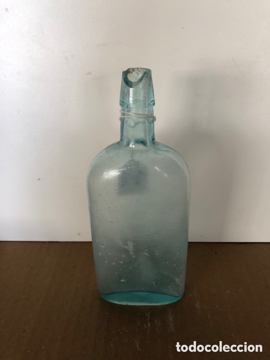Botellas antiguas: BOTELLA DE CRISTAL MEDICINAS - Foto 2