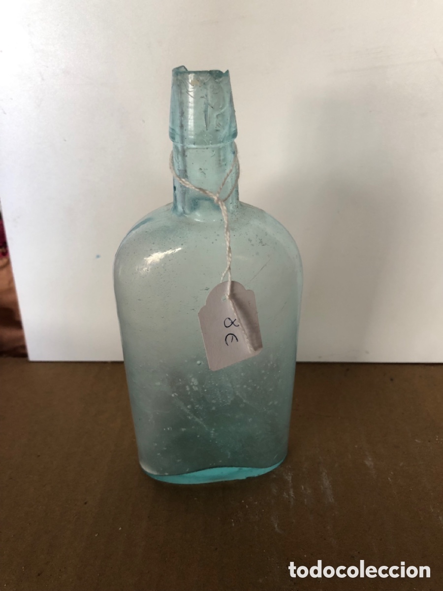 Botellas antiguas: BOTELLA DE CRISTAL MEDICINAS - Foto 1