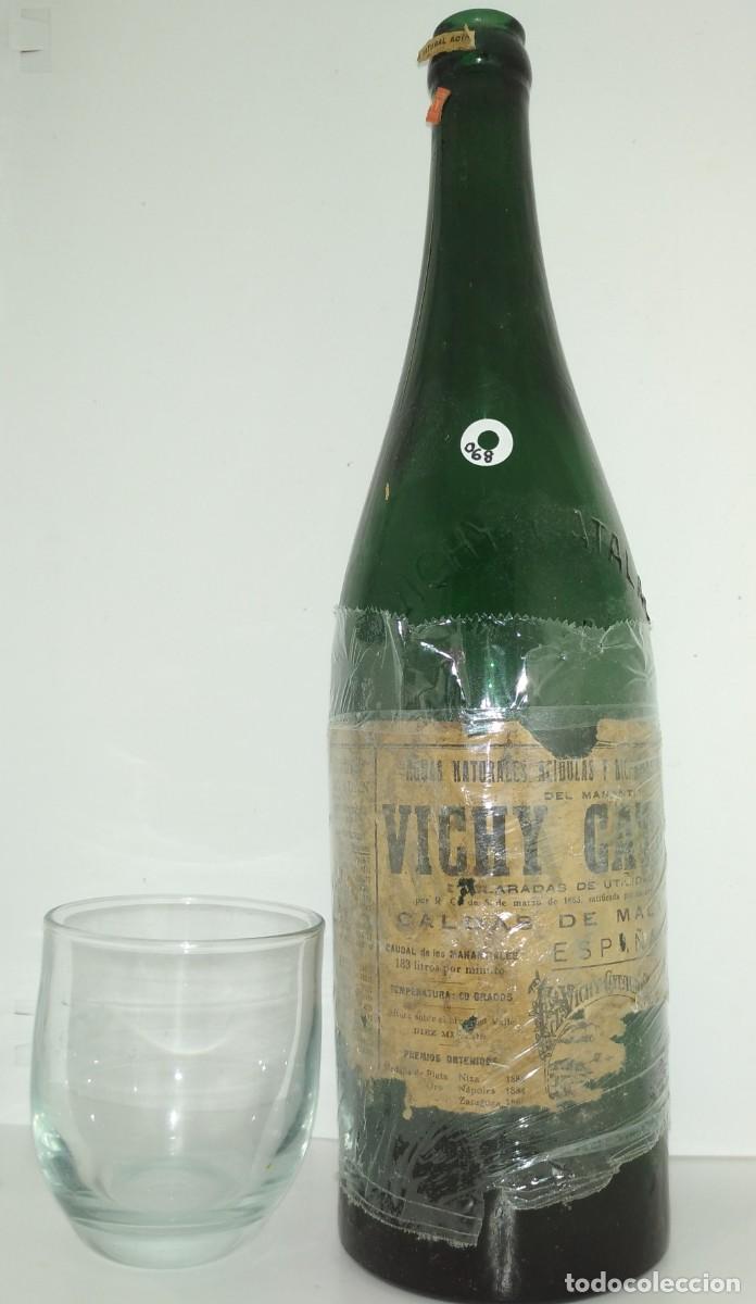 Botellas antiguas: Botella Vichy Catal&aacute;n 1L - Foto 1