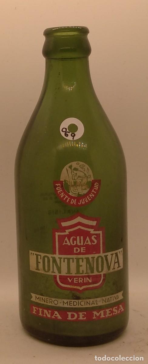 Botellas antiguas: Botella agua Fontenova - Foto 1