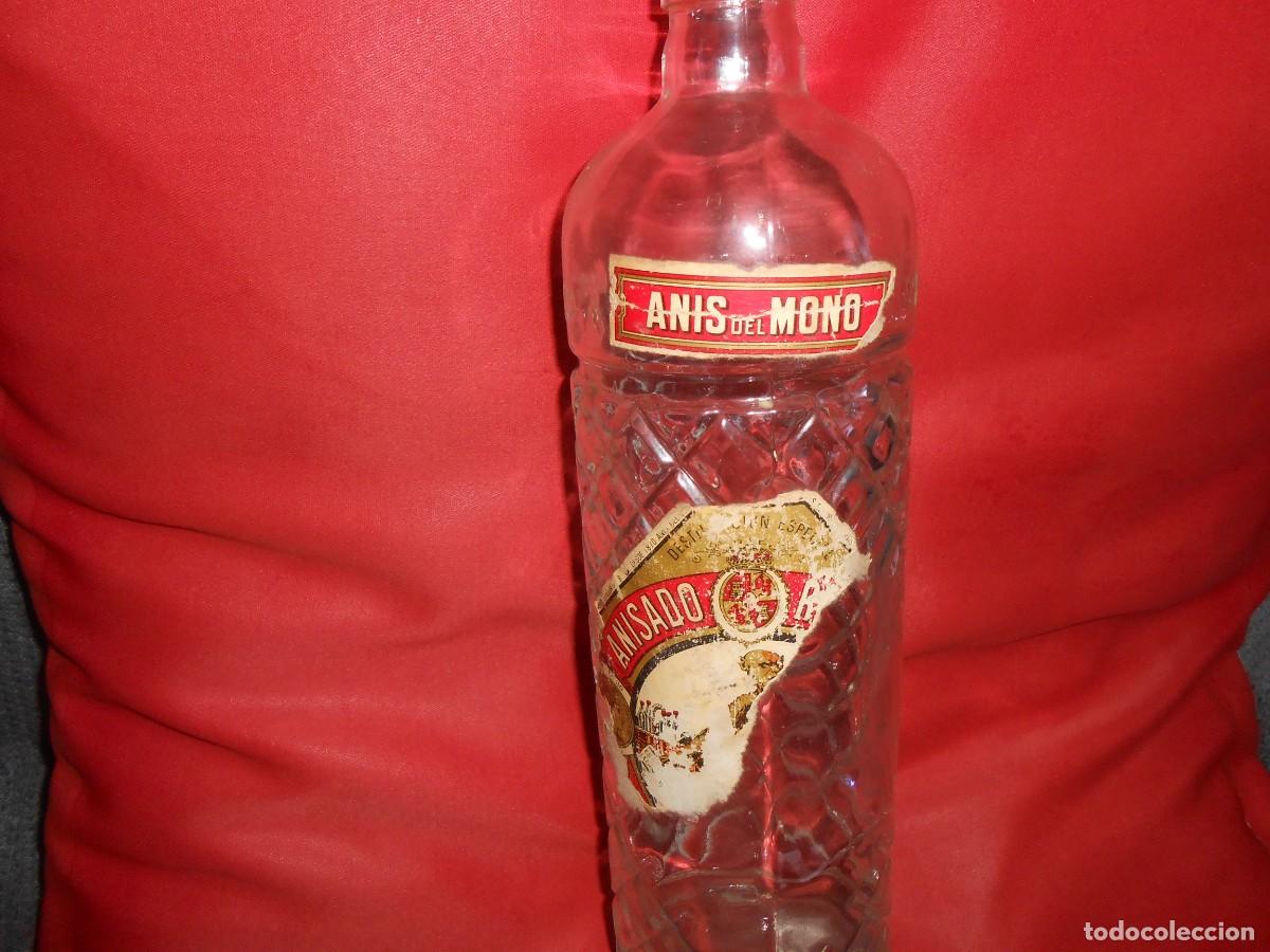 Botellas antiguas: Botella ANIS DEL MONO -Vacia- - Foto 2