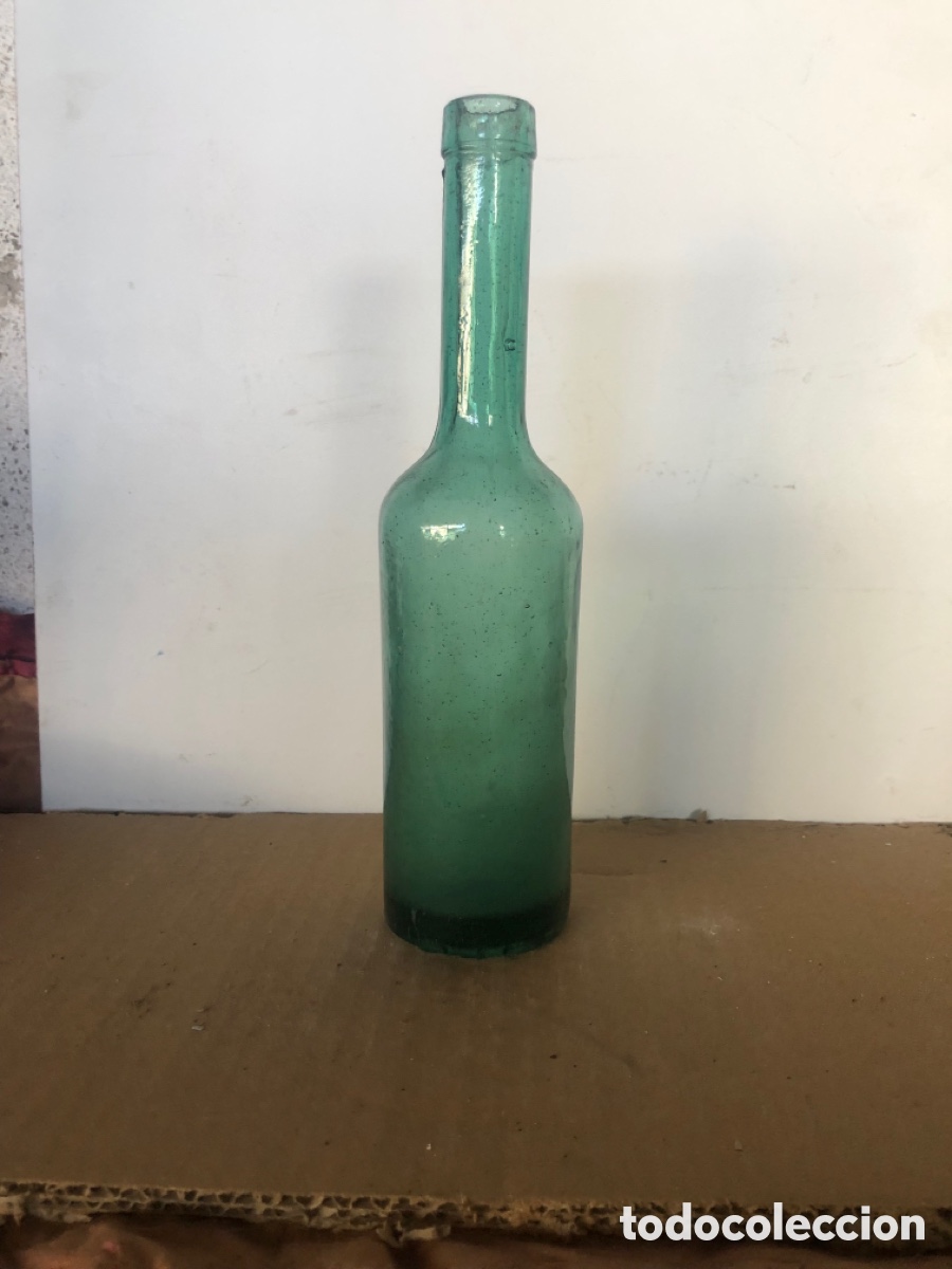 Botellas antiguas: botella de cristal - Foto 1