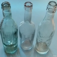 Botellas antiguas: 3 BOTELLAS VINTAGE