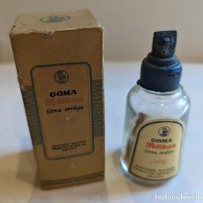 Botellas antiguas: GOMA PELIKAN BOTELLA CON CAJA ANTIGUA