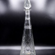 Botellas antiguas: BOTELLA ANTIGUA DE CRISTAL TALLADO
