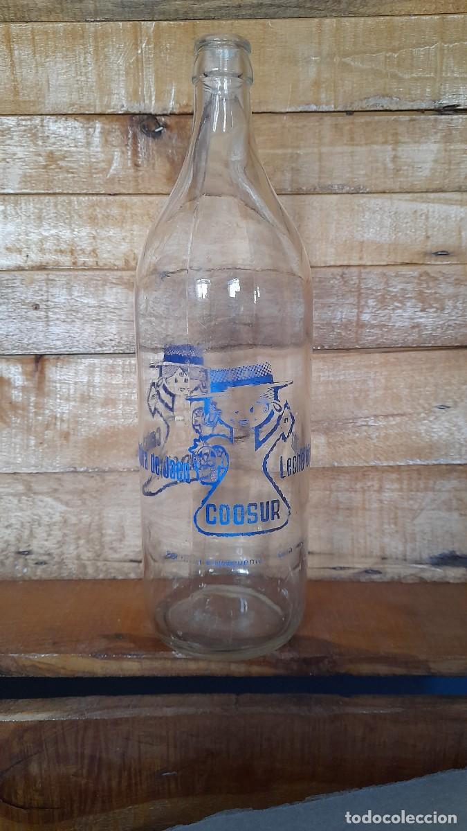 Botellas antiguas: Botella de Leche Coosur Ja&eacute;n - Foto 3