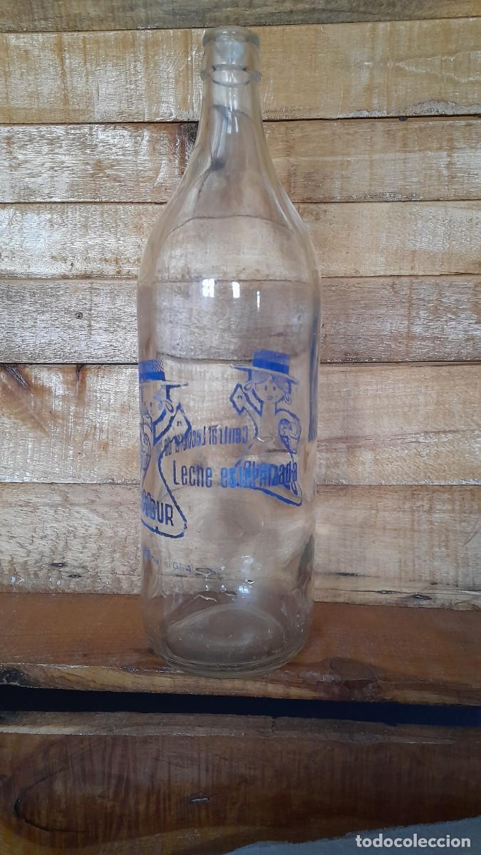 Botellas antiguas: Botella de Leche Coosur Ja&eacute;n - Foto 4