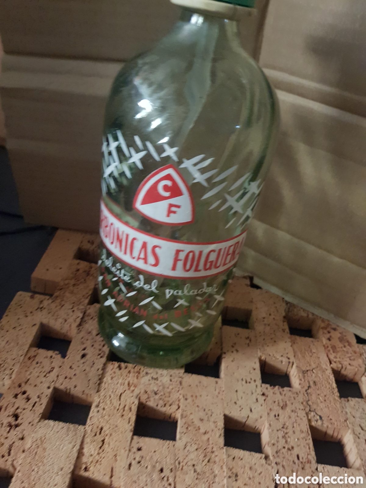 Botellas antiguas: Carbonicas folguera - Foto 1