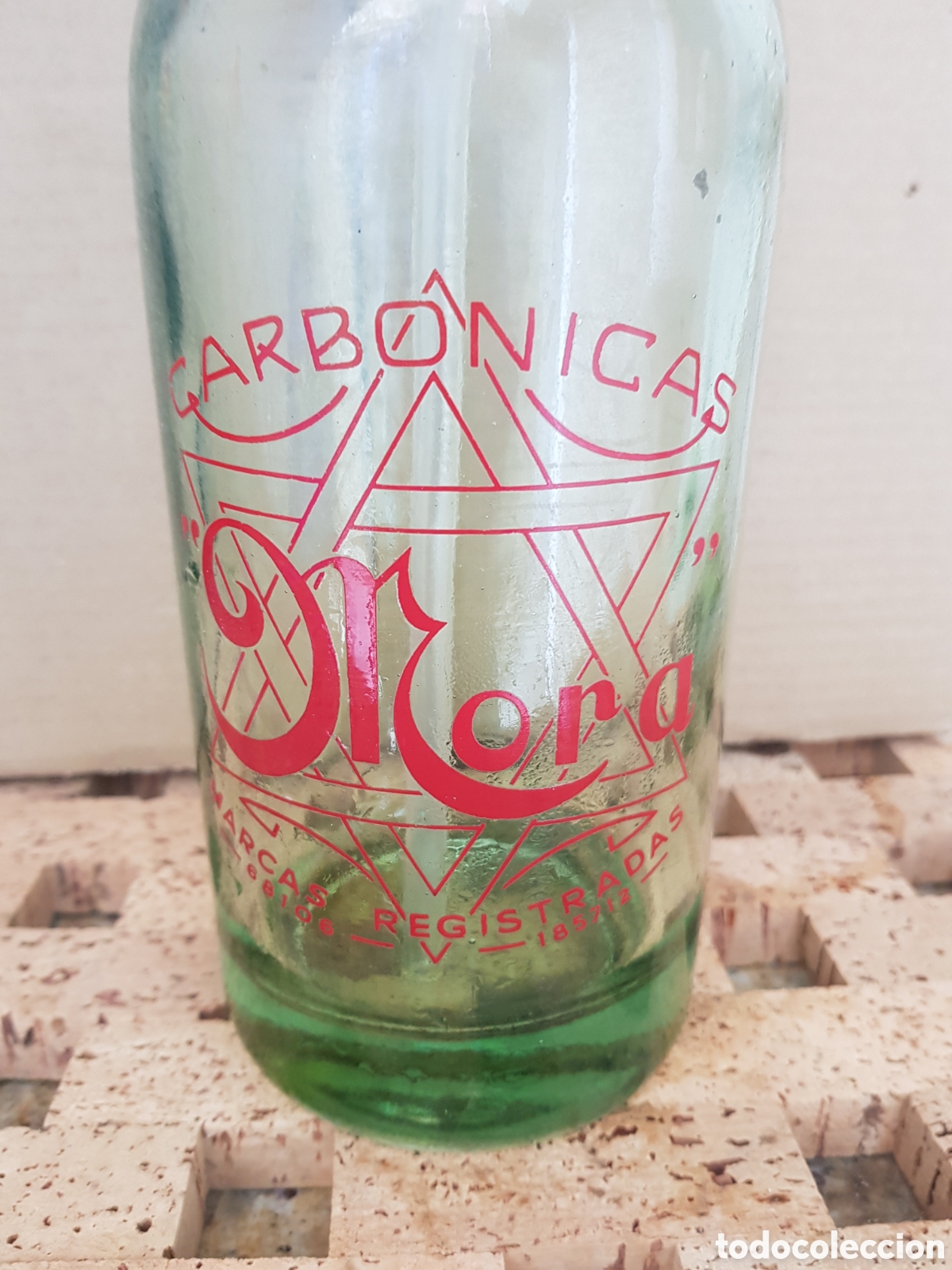 Botellas antiguas: Carbonicas mora - Foto 3