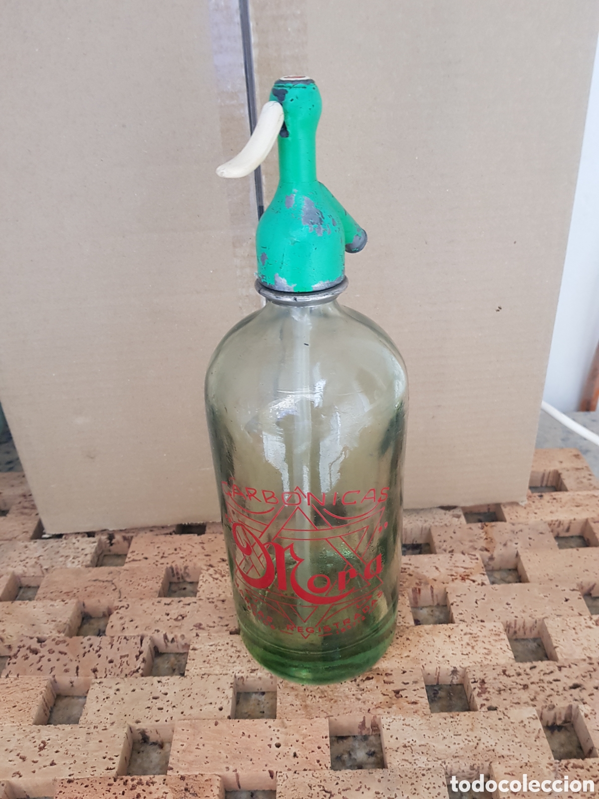 Botellas antiguas: Carbonicas mora - Foto 1