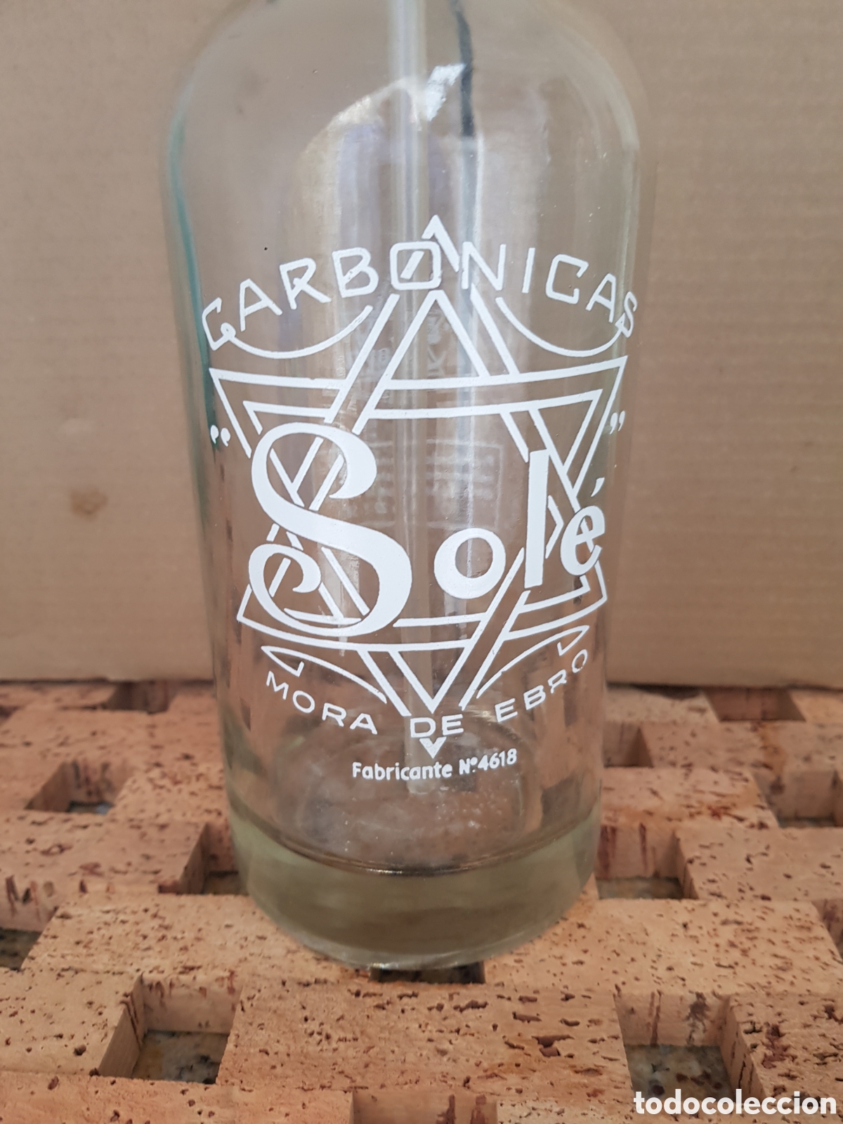 Botellas antiguas: Carbonicas sole - Foto 1