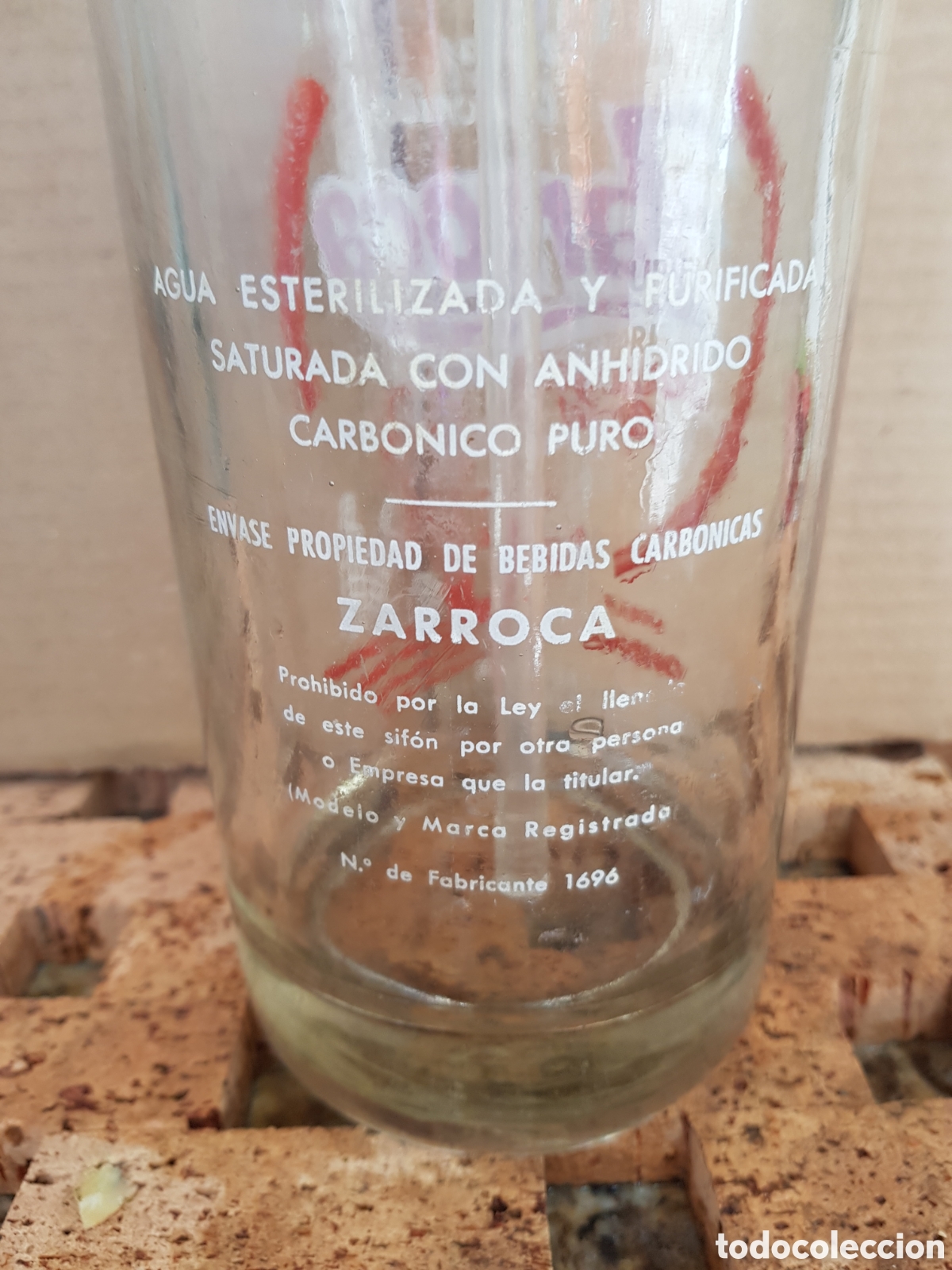 Botellas antiguas: Zarroca modelo ondina - Foto 2
