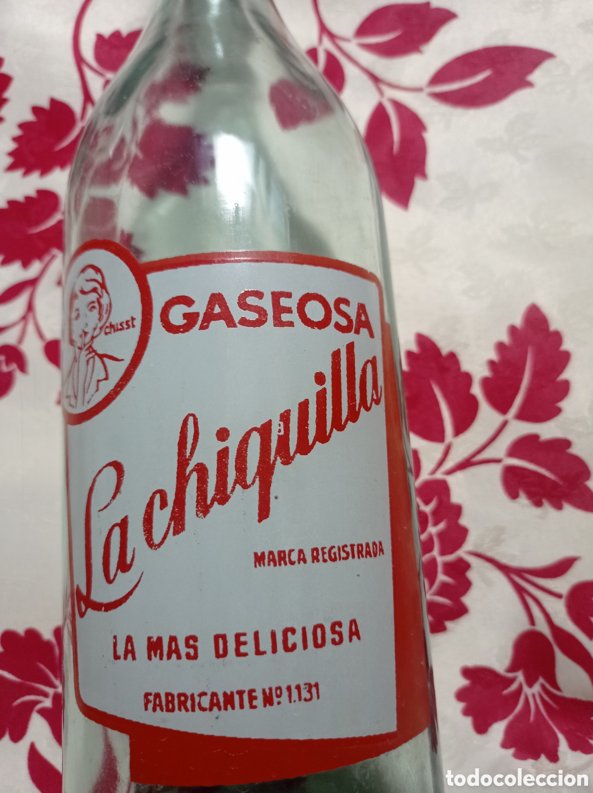 Botellas antiguas: Botella gaseosa La chiquilla - Foto 2