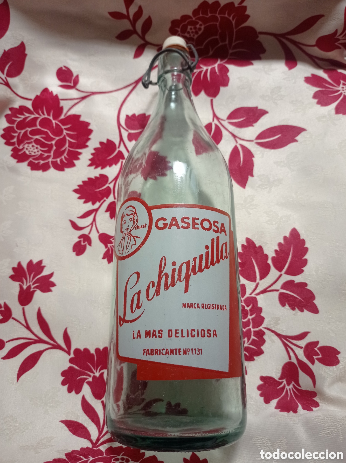 Botellas antiguas: Botella gaseosa La chiquilla - Foto 1