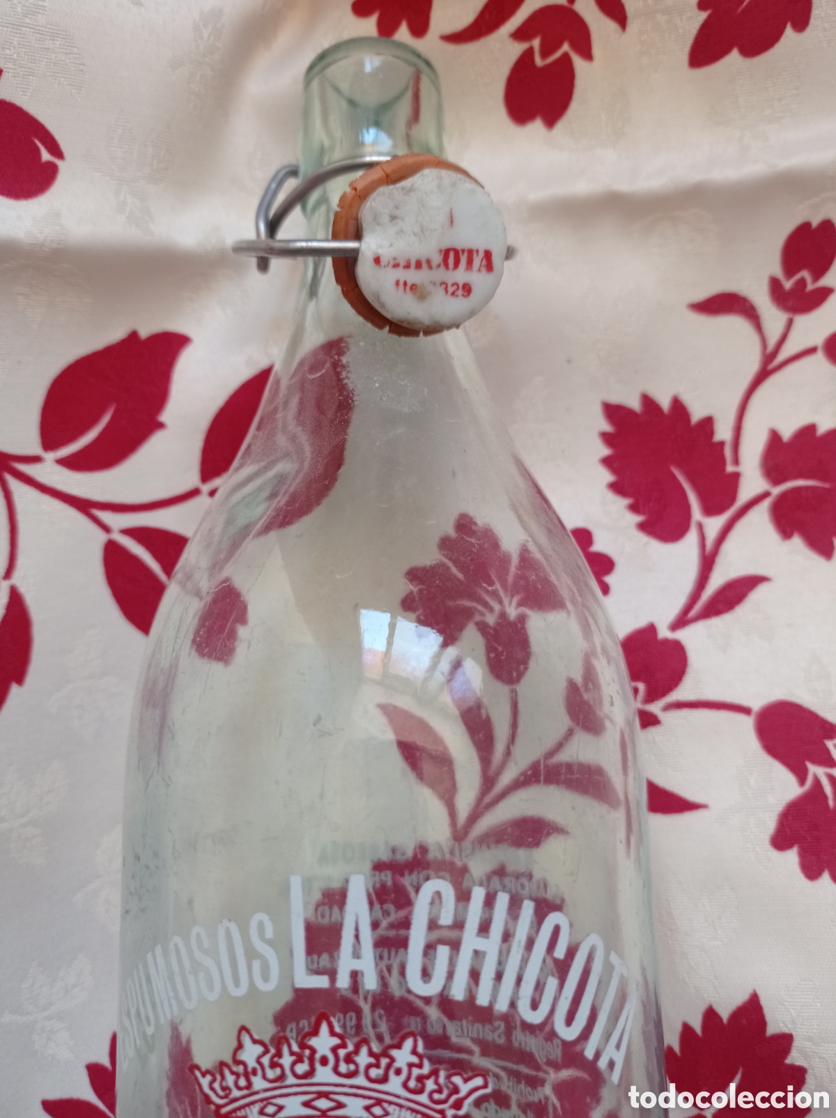 Botellas antiguas: Botella gaseosa la chicota - Foto 3