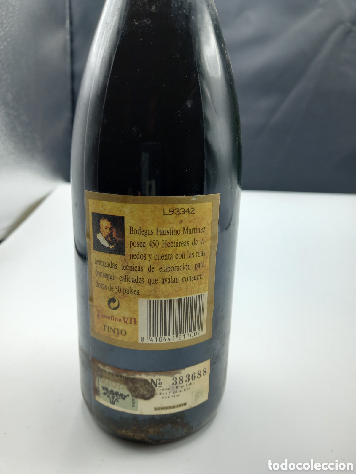Botellas antiguas: Botella Faustino VII 1998 - Foto 2