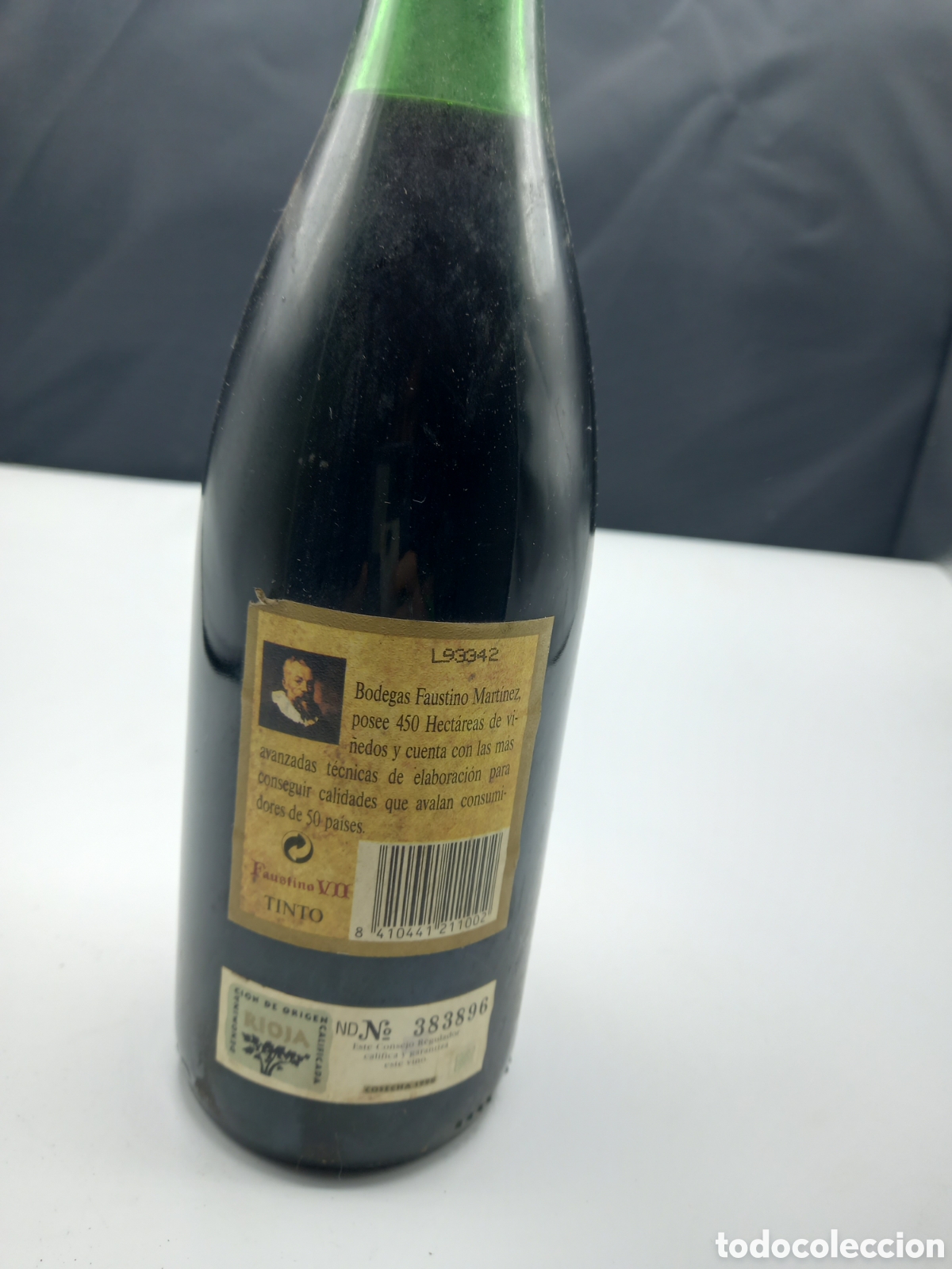 Botellas antiguas: Botella de Vino Faustino VII 1998 - Foto 2