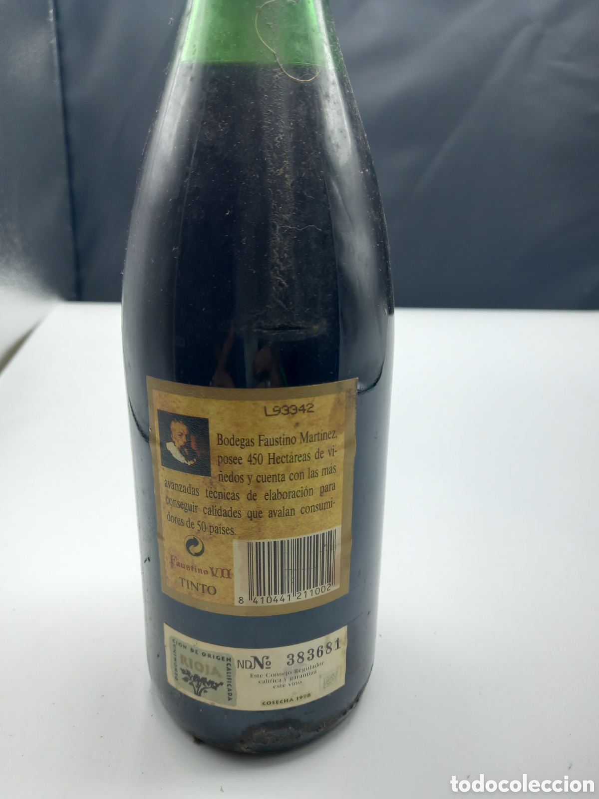 Botellas antiguas: Vino Faustino VII 1998 - Foto 2