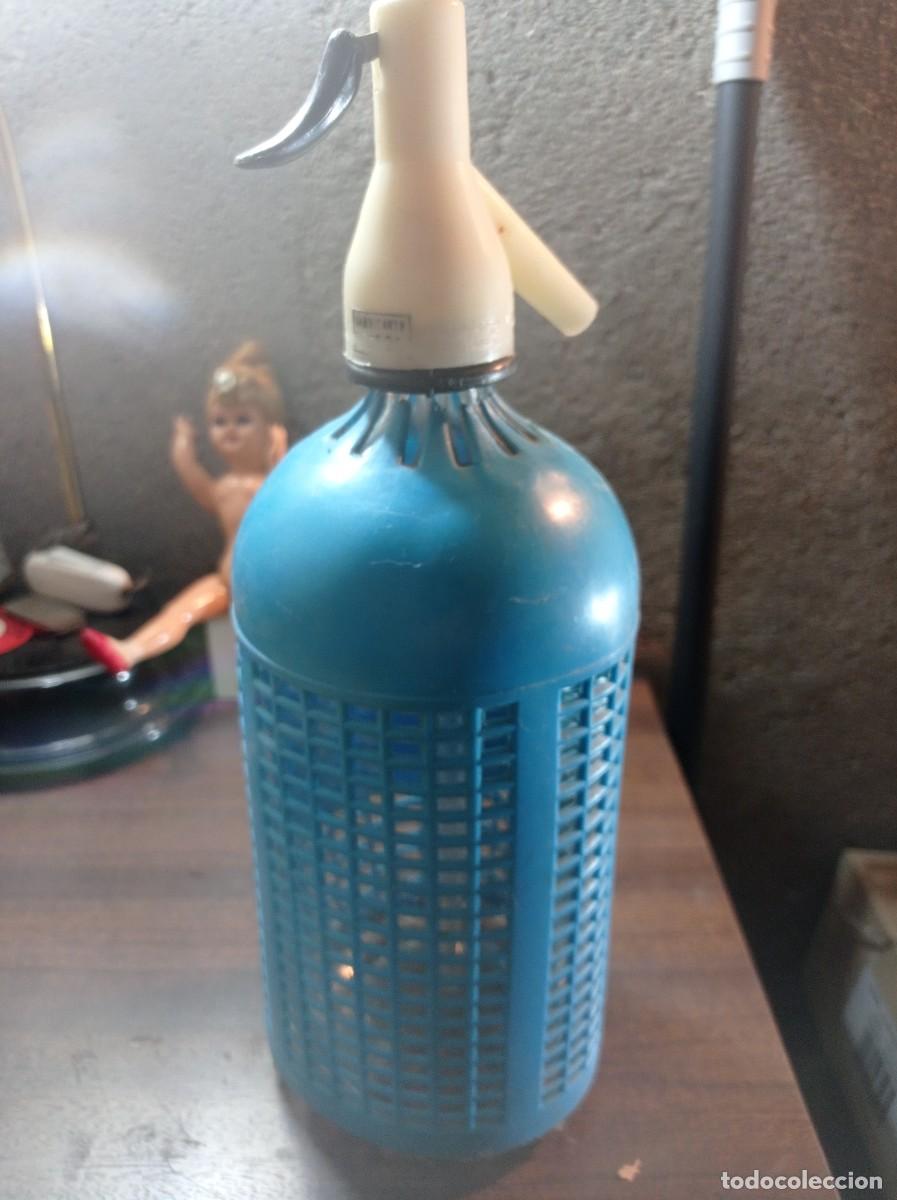 Botellas antiguas: Antiguo sif&oacute;n , Marca El Gallo, Madrid - Foto 4