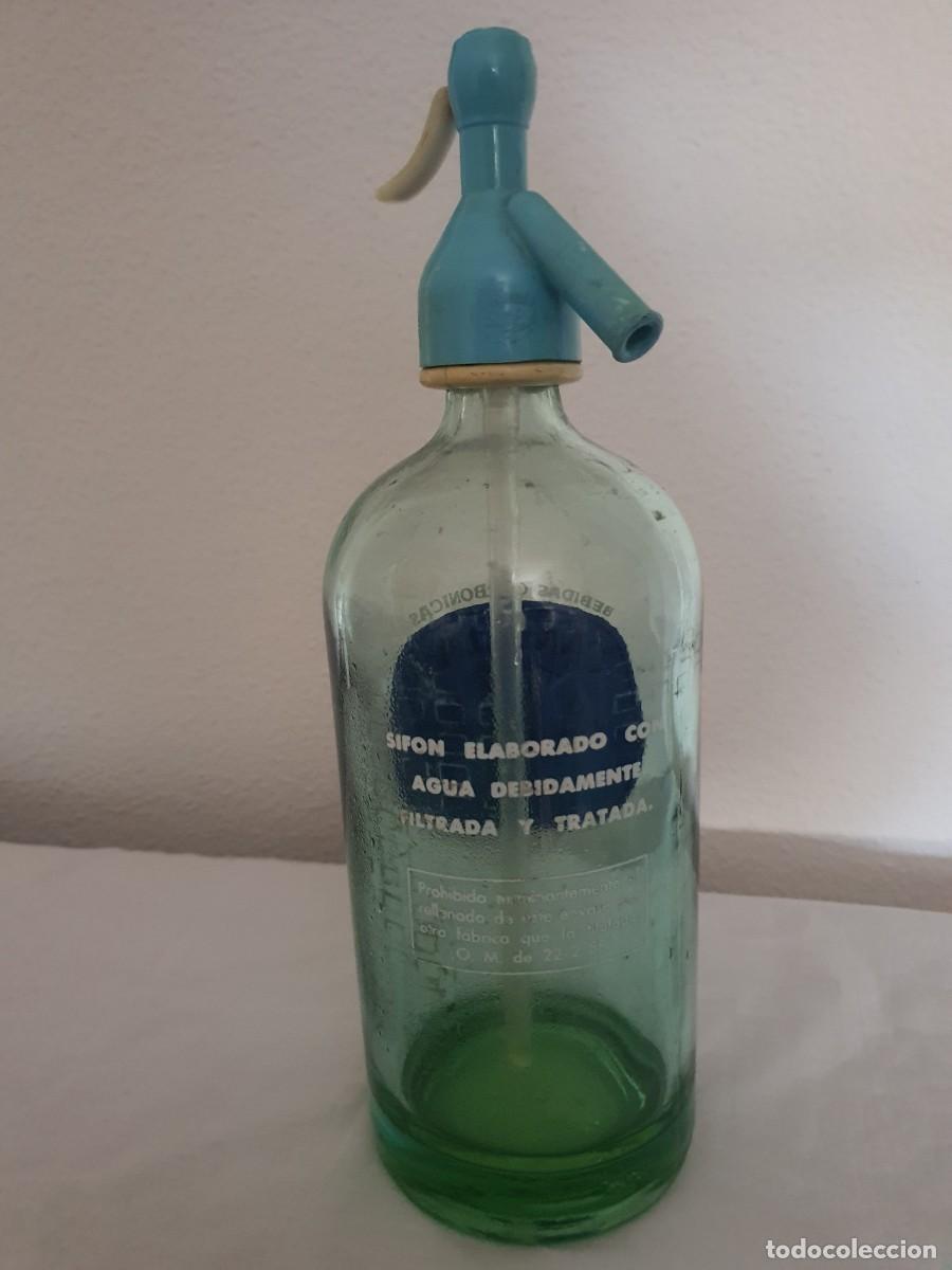 Botellas antiguas: SIFON DE LA MARCA CA&Ntilde;ELLAS - Foto 2