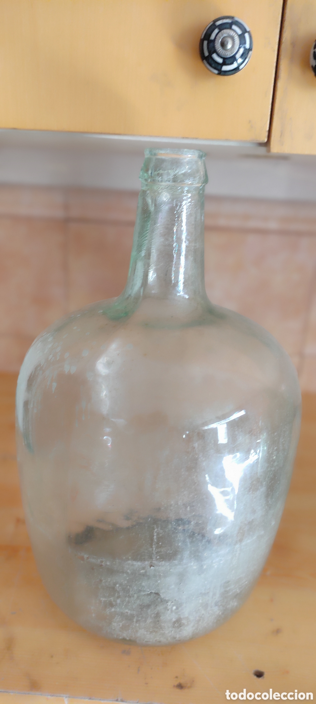 Botellas antiguas: Pareja de damajuanas / garrafas - Foto 4