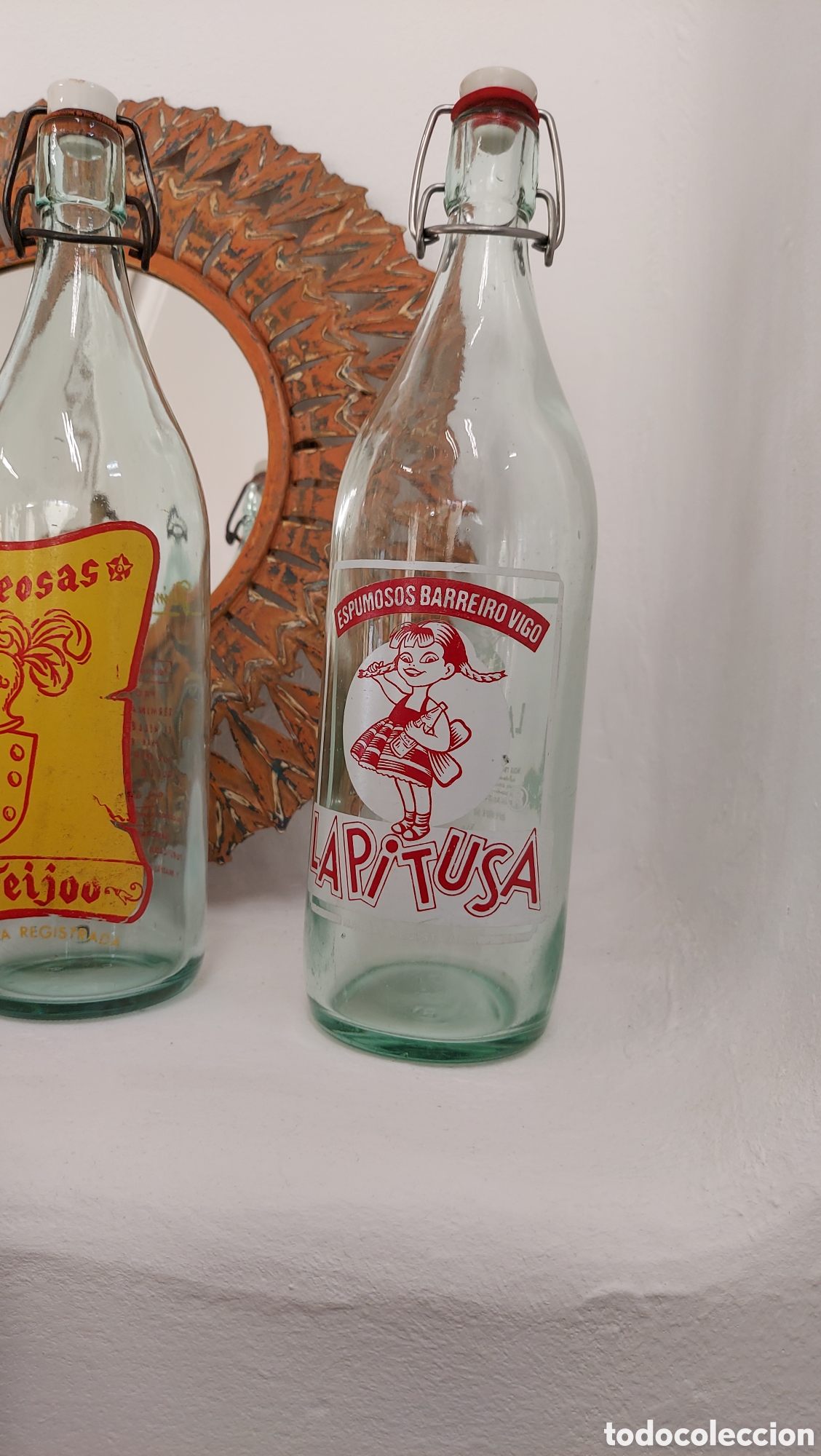 Botellas antiguas: Botella de gaseosa Lapitusa - Foto 3