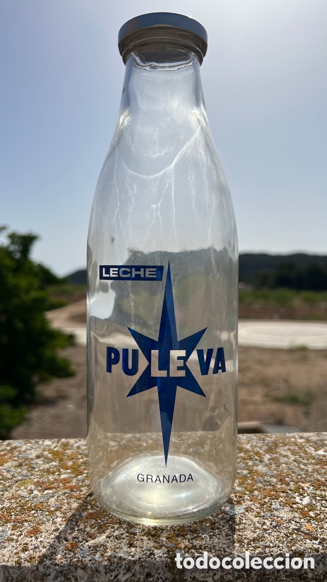 Botellas antiguas: BOTELLA PULEVA TAPON ROSCA - Foto 1