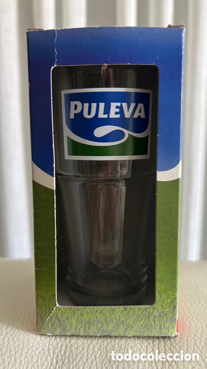 Botellas antiguas: VASO PROMOCIONAL LECHE PULEVA GRANADA - Foto 3