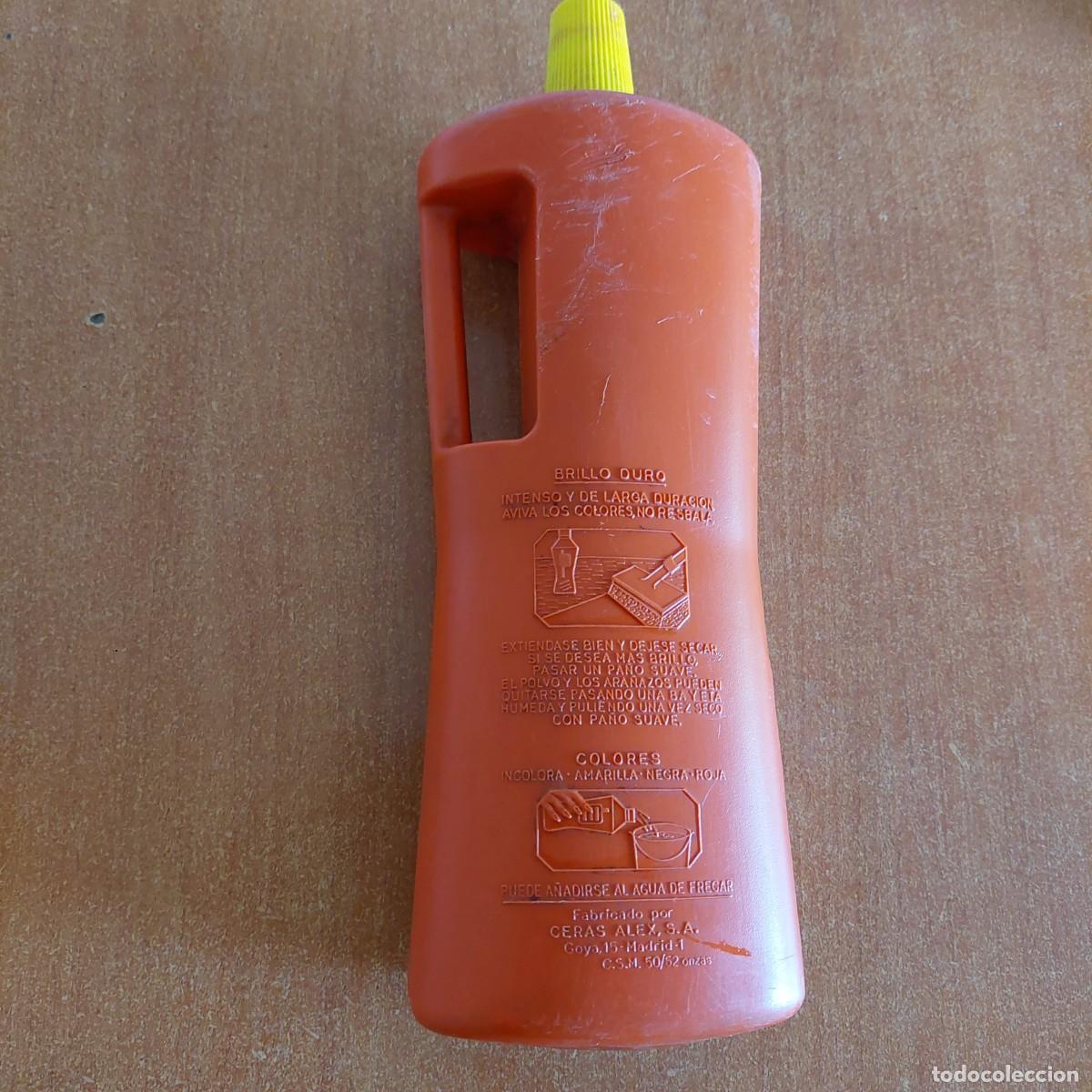 Botellas antiguas: Antigua botella pl&aacute;stico cera Alex - Foto 2
