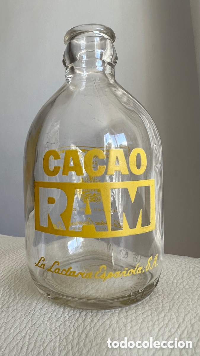 Botellas antiguas: ANTIGUA BOTELLA CACAO RAM - Foto 1