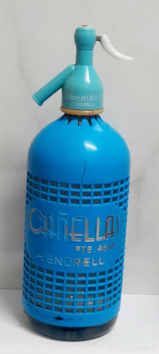 Botellas antiguas: Sifon Ca&ntilde;ellas El Vendrell - Foto 2