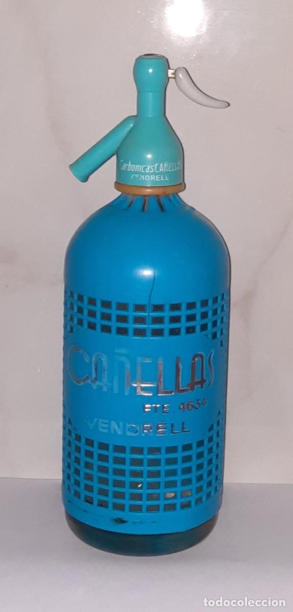 Botellas antiguas: Sifon Ca&ntilde;ellas El Vendrell - Foto 3
