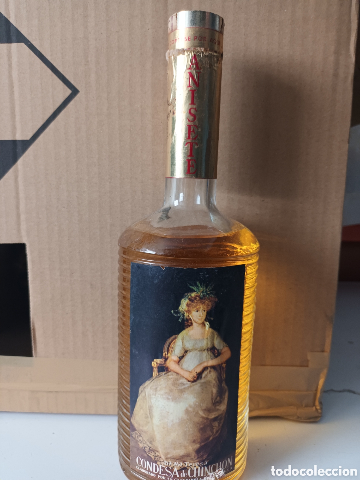 Botellas antiguas: Condesa de chichon anisete - Foto 2