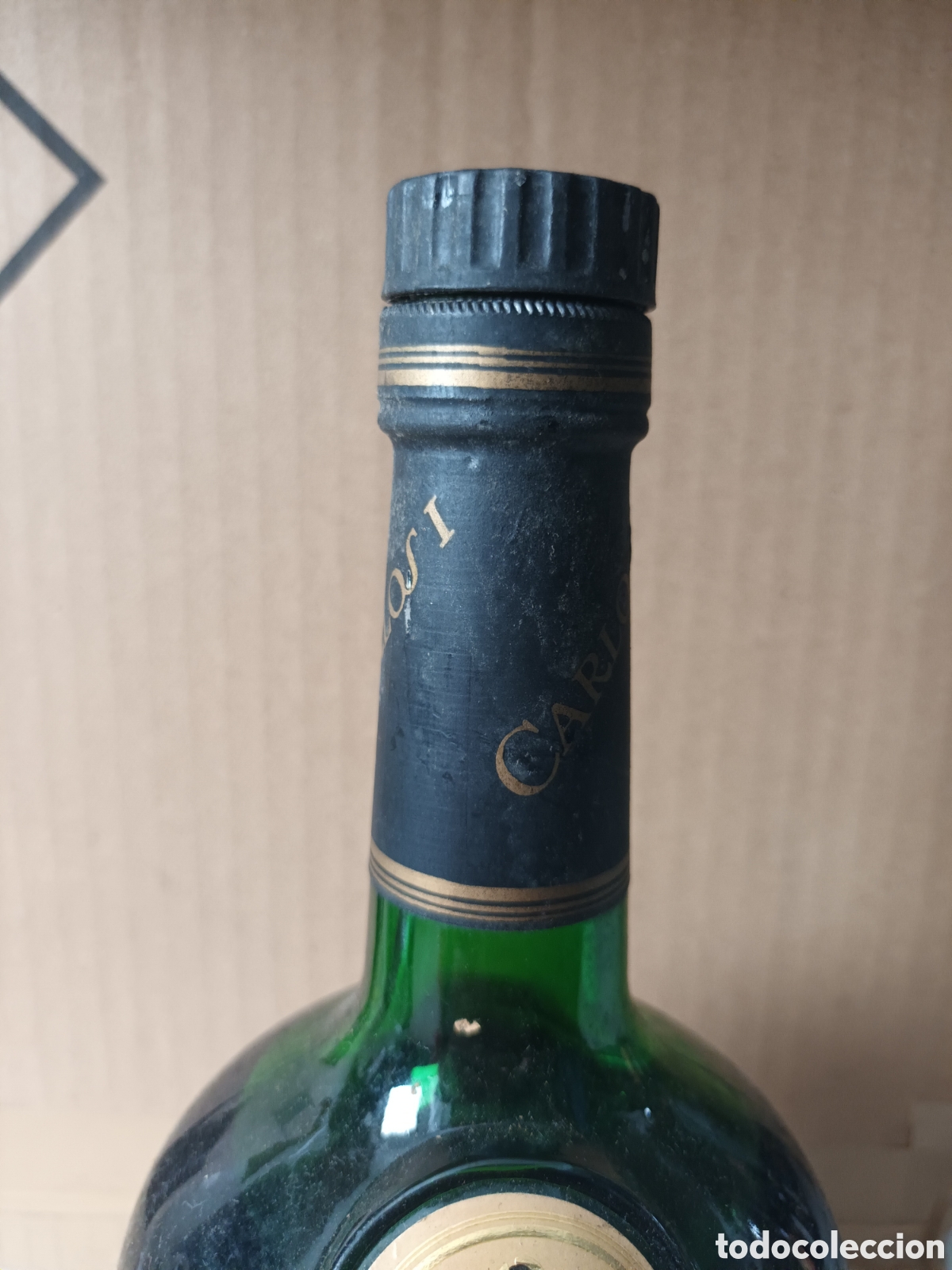 Botellas antiguas: Carlos I brandy pedro domecq - Foto 3