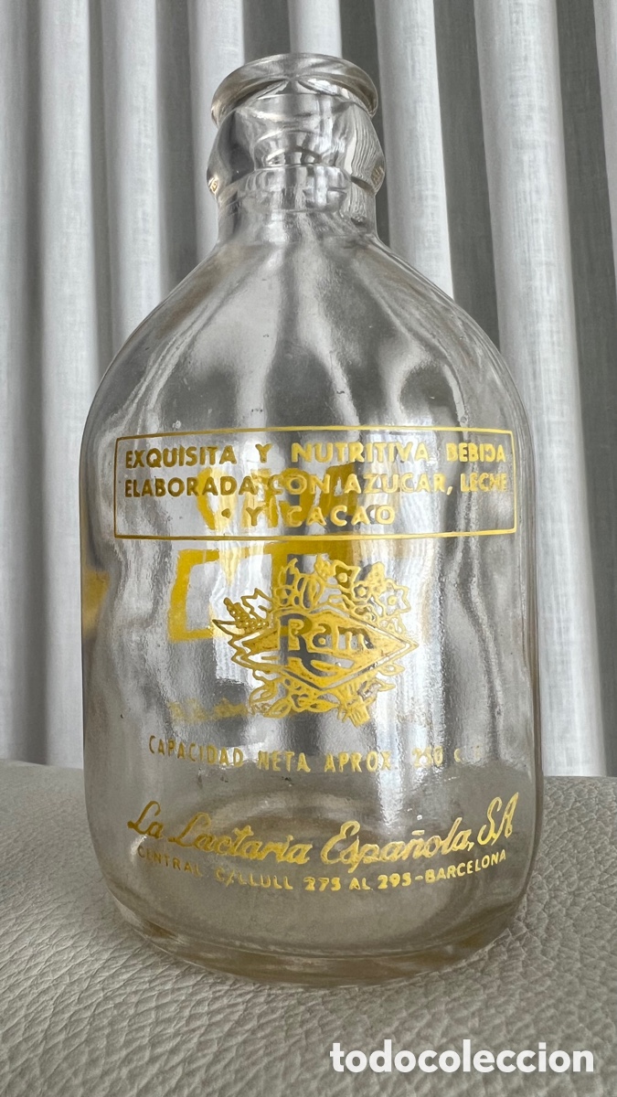 Botellas antiguas: ANTIGUA BOTELLA CACAO RAM - Foto 3