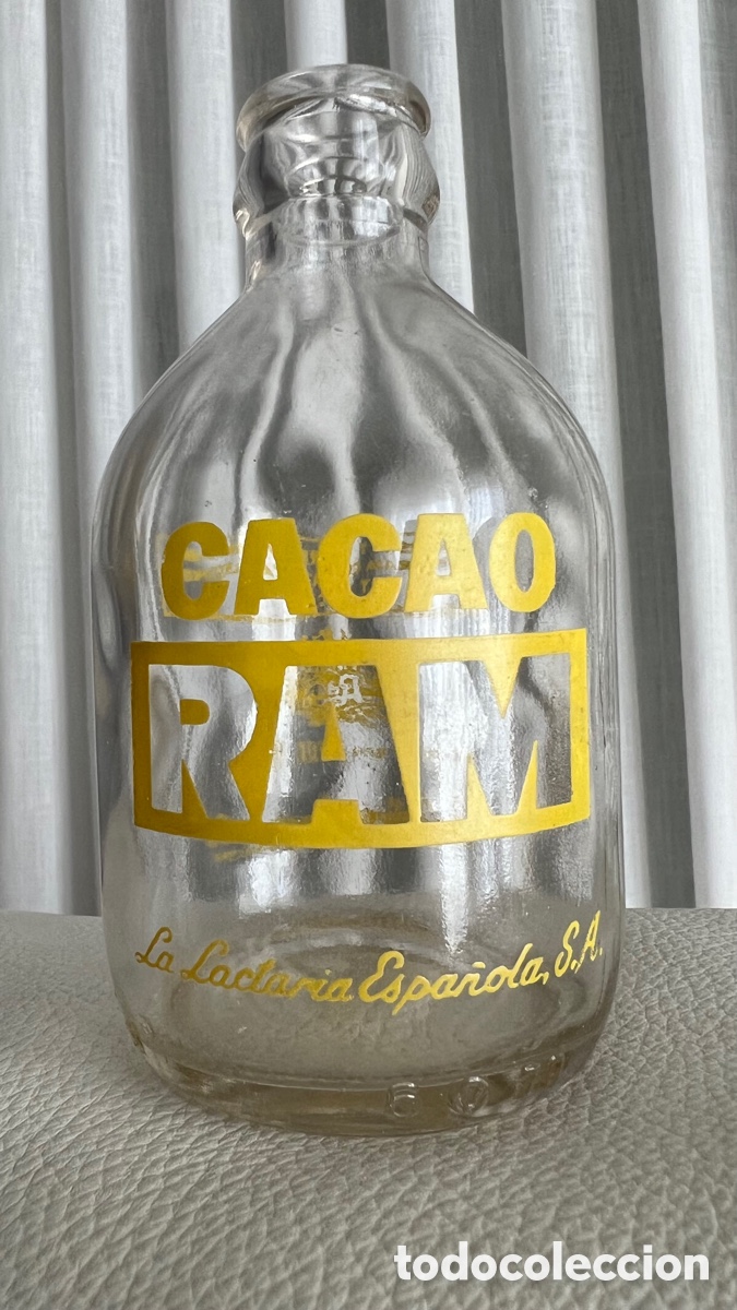 Botellas antiguas: ANTIGUA BOTELLA CACAO RAM - Foto 1