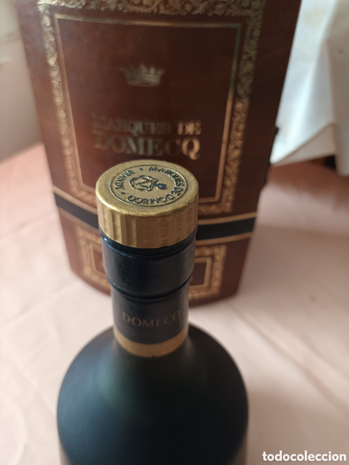 Botellas antiguas: Marques de Domecg Brandy reserva Real - Foto 3