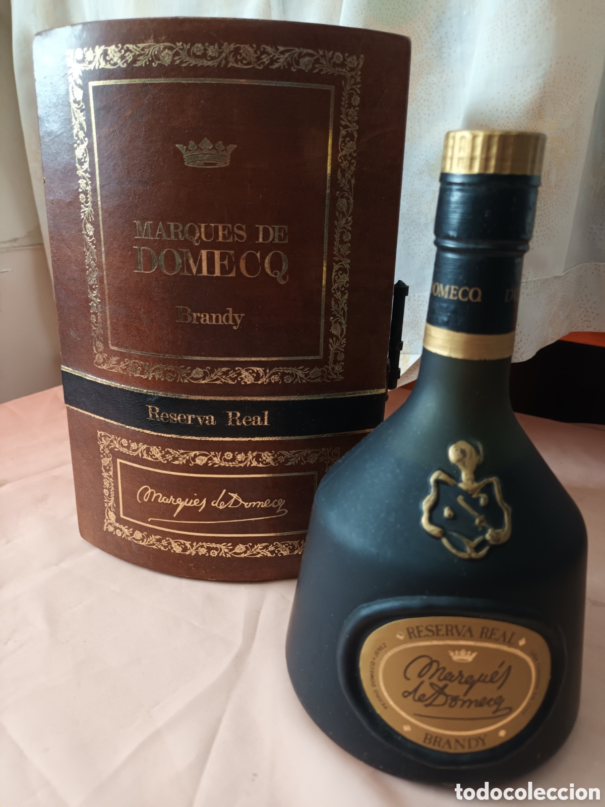 Botellas antiguas: Marques de Domecg Brandy reserva Real - Foto 1