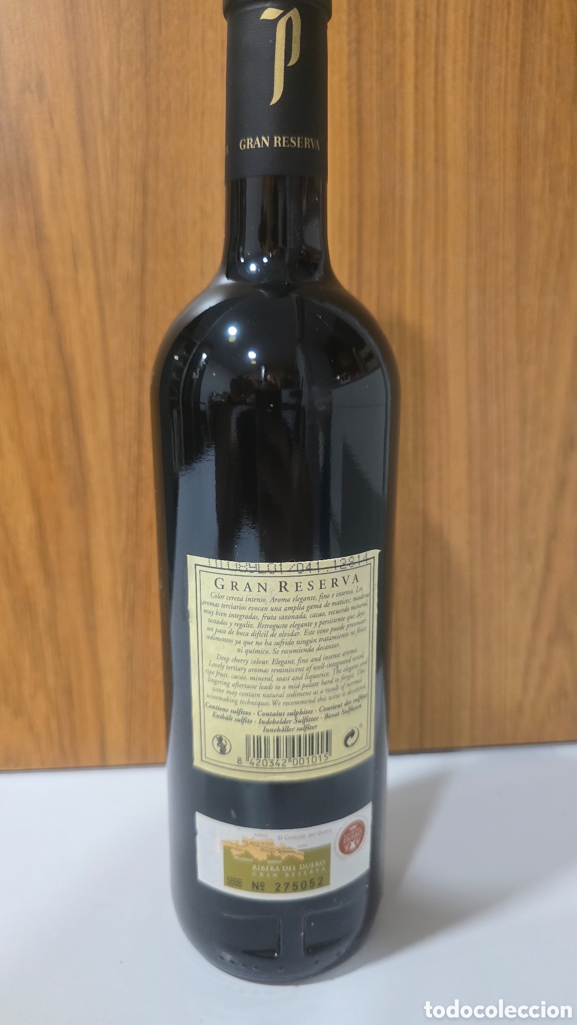 Botellas antiguas: Botella Protos Gran reserva rivera del duero 2011 - Foto 4