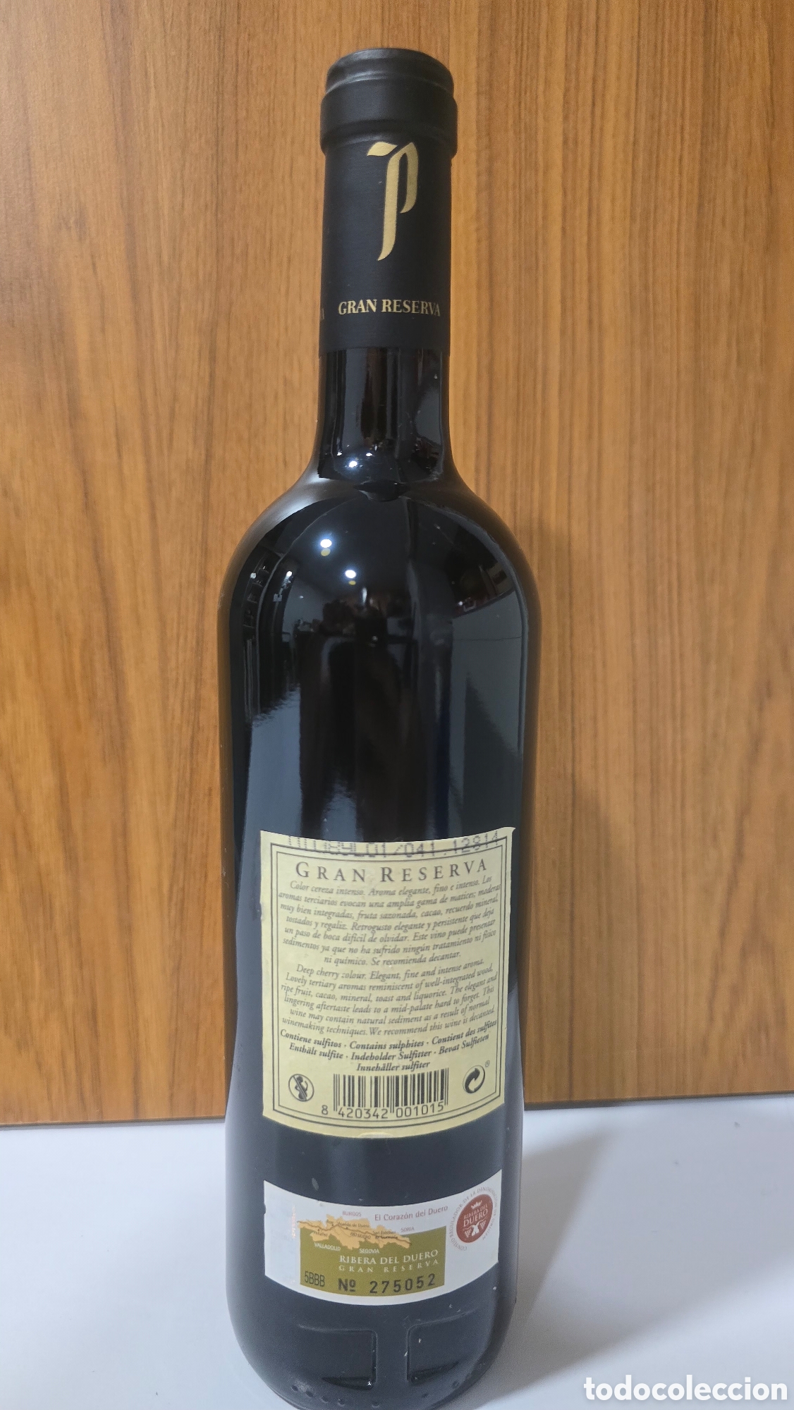Botellas antiguas: Botella Protos Gran reserva rivera del duero 2011 - Foto 5