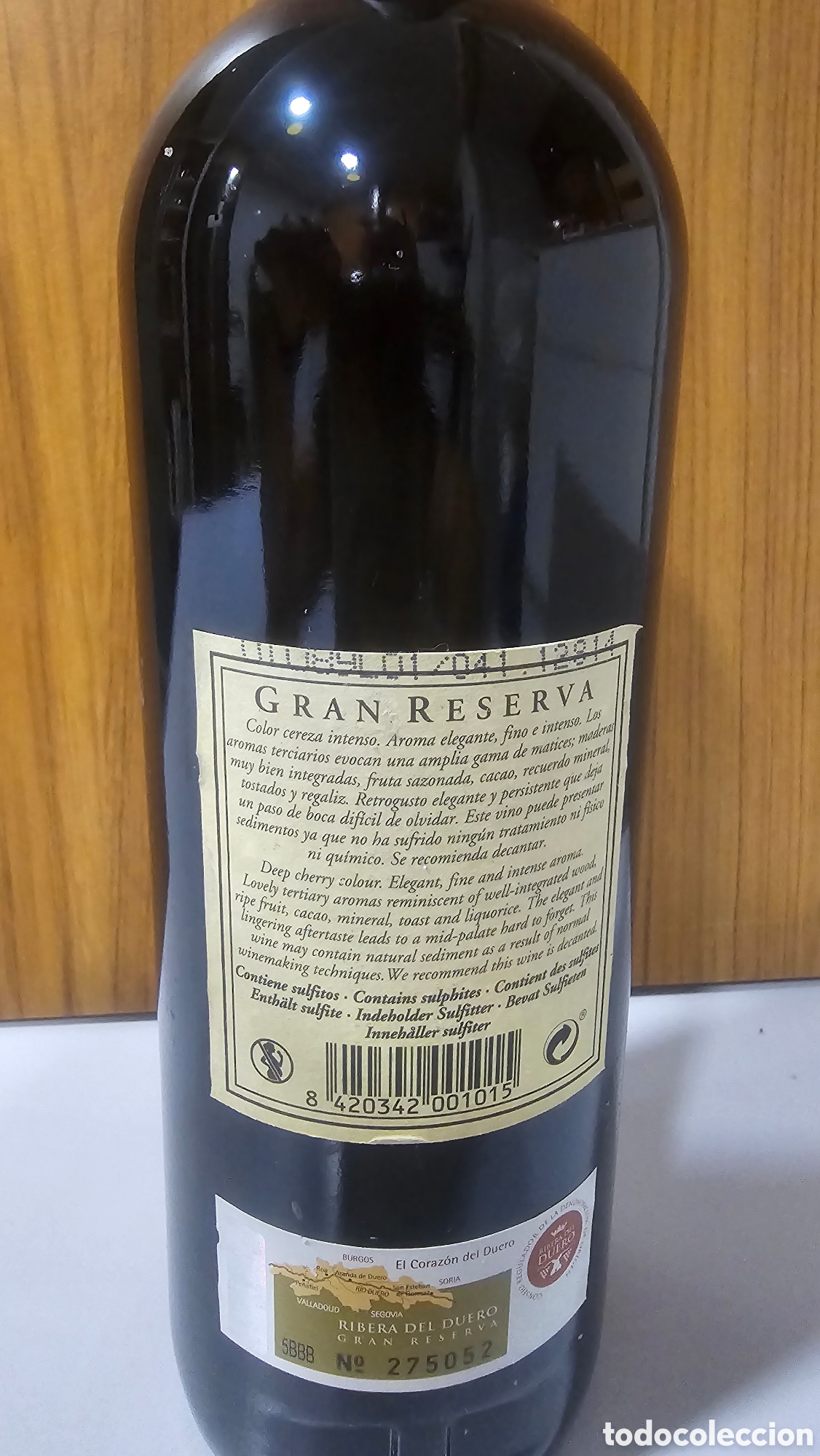 Botellas antiguas: Botella Protos Gran reserva rivera del duero 2011 - Foto 6