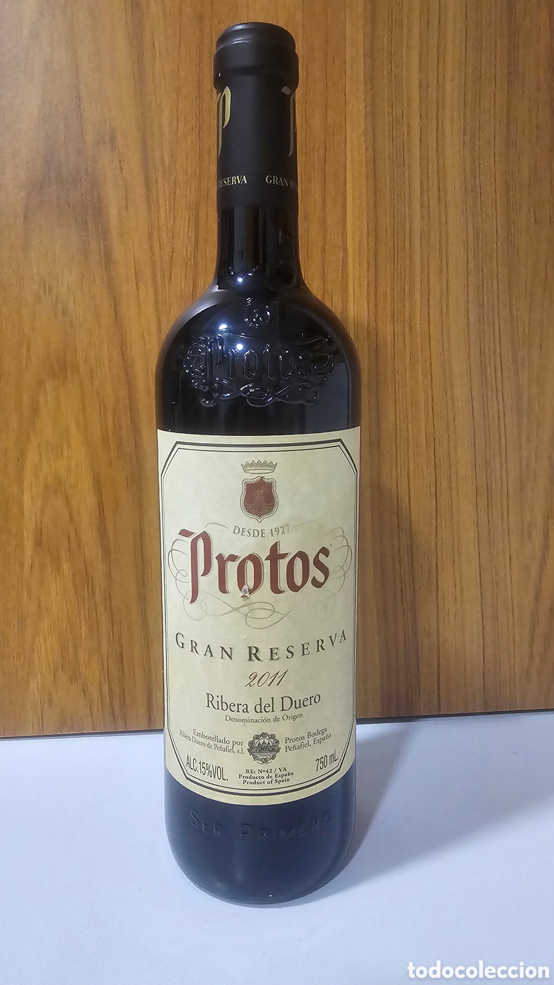 Botellas antiguas: Botella Protos Gran reserva rivera del duero 2011 - Foto 2