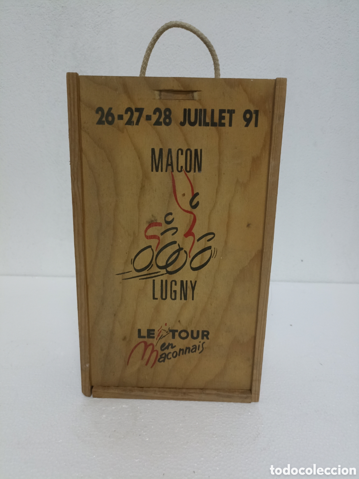Botellas antiguas: Estuche de madera 2 botellas vino franc&eacute;s - Foto 3