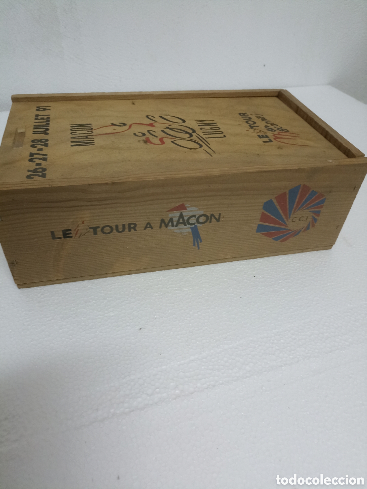 Botellas antiguas: Estuche de madera 2 botellas vino franc&eacute;s - Foto 4