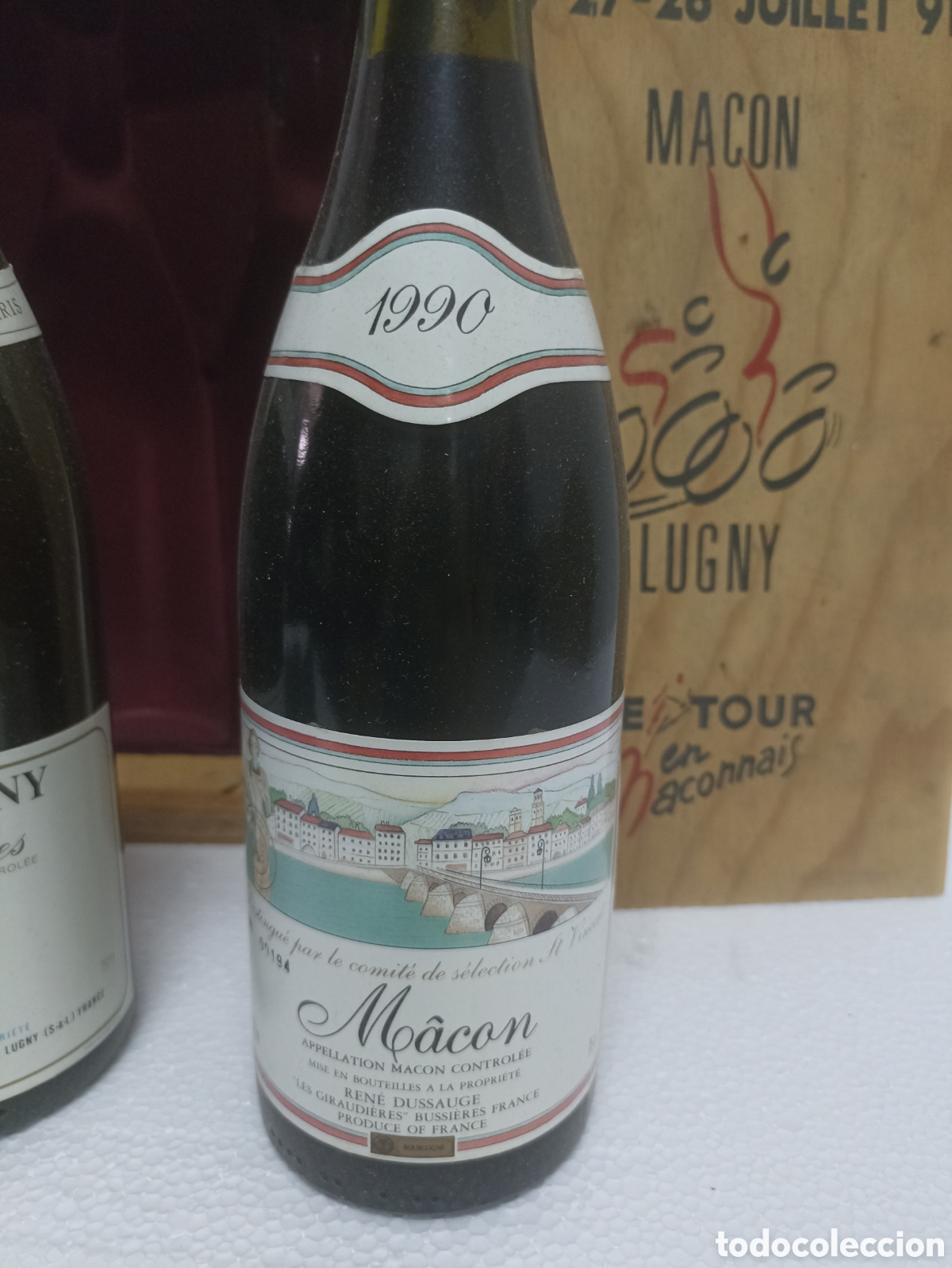 Botellas antiguas: Estuche de madera 2 botellas vino franc&eacute;s - Foto 7